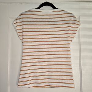 Vintage Snug Boatneck T Shirt Womens Fitted Tee Minimalist Top